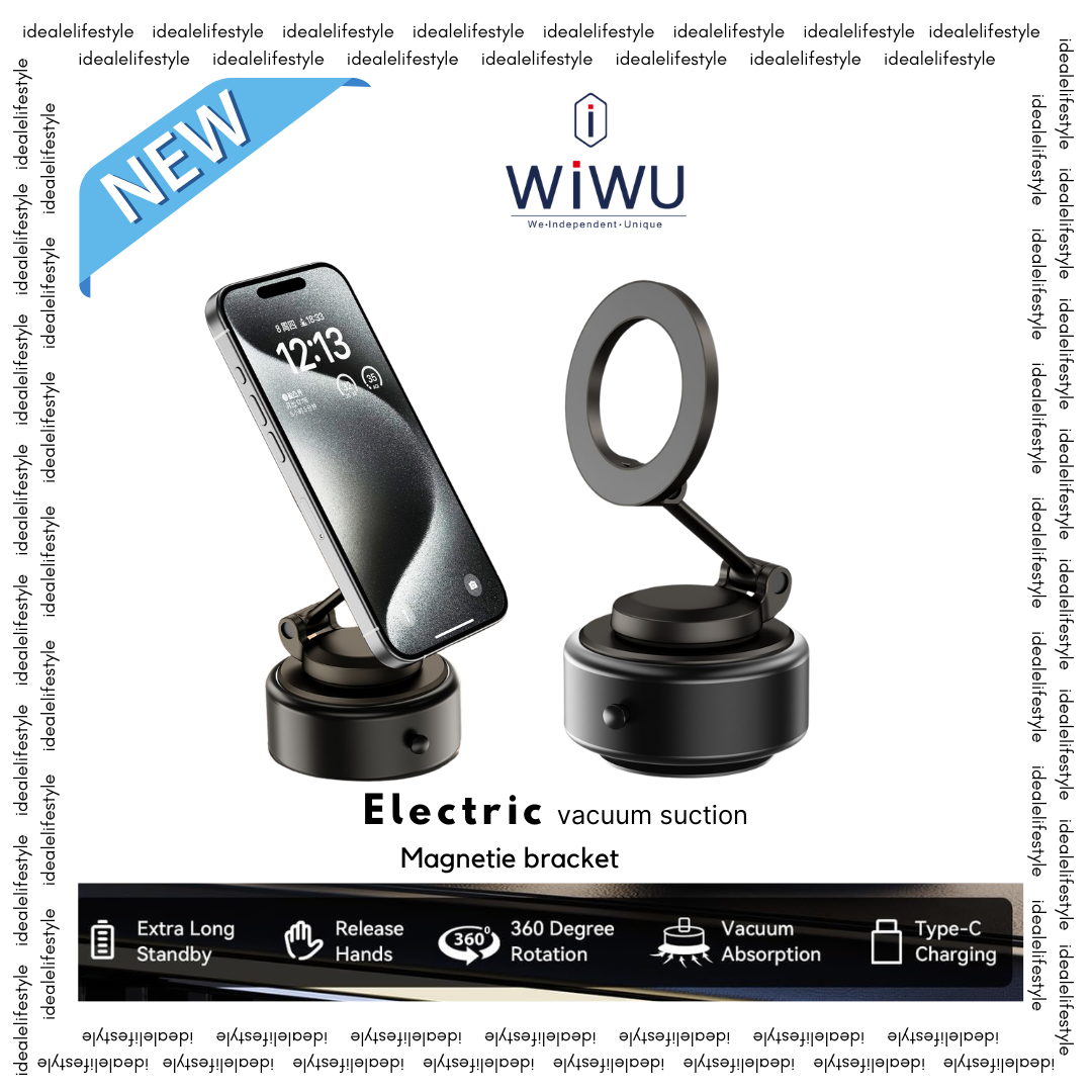 WiWU Octopus Wi-CH056 360°Rotating Electric Vacuum Suction Magnetic Phone Holder