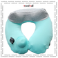 Travelmall Pocket-Sized 3D Inflatable Neck Pillow - Grey