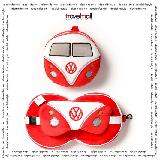 Foldable VW T1 Plush Travel Pillow in Compact Form – Lightweight and Portable Design