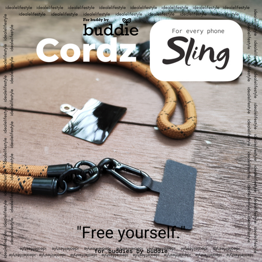 Cordz By Buddie, phone Sling with two holding tabs