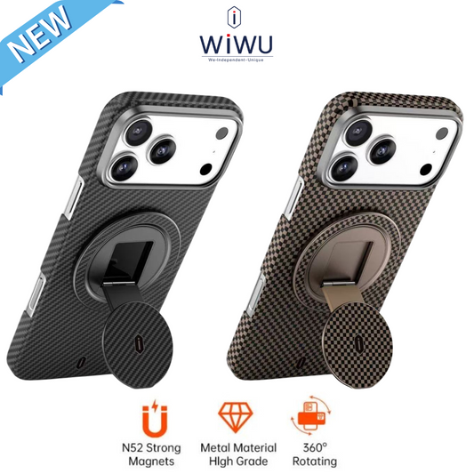 360° rotating phone ring stand folded flat