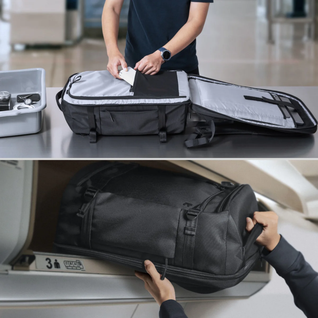 TOMTOC Navigator T67 Travel Backpack 38L Flight Approved Flight Suitcase Backpack Water Resistant 17.3 Inch Laptop Bag