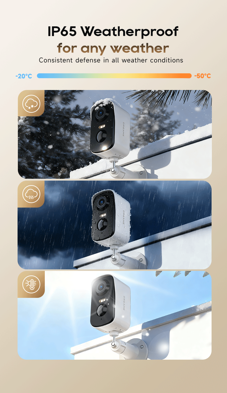 Dreame NAVO Care SE 1 OutCam Outdoor Security Camera Built-in Solar Panel HD WiFi AI Motion Detection Night Vision Two-Way Audio Weather Resistant