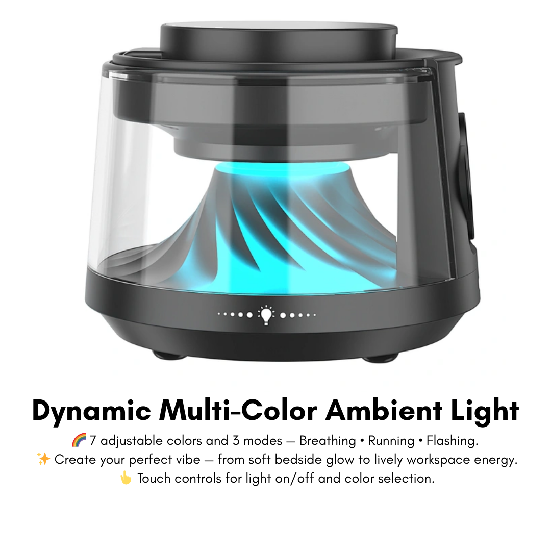 WiWU Flow wireless charger with touch controls and LED lighting