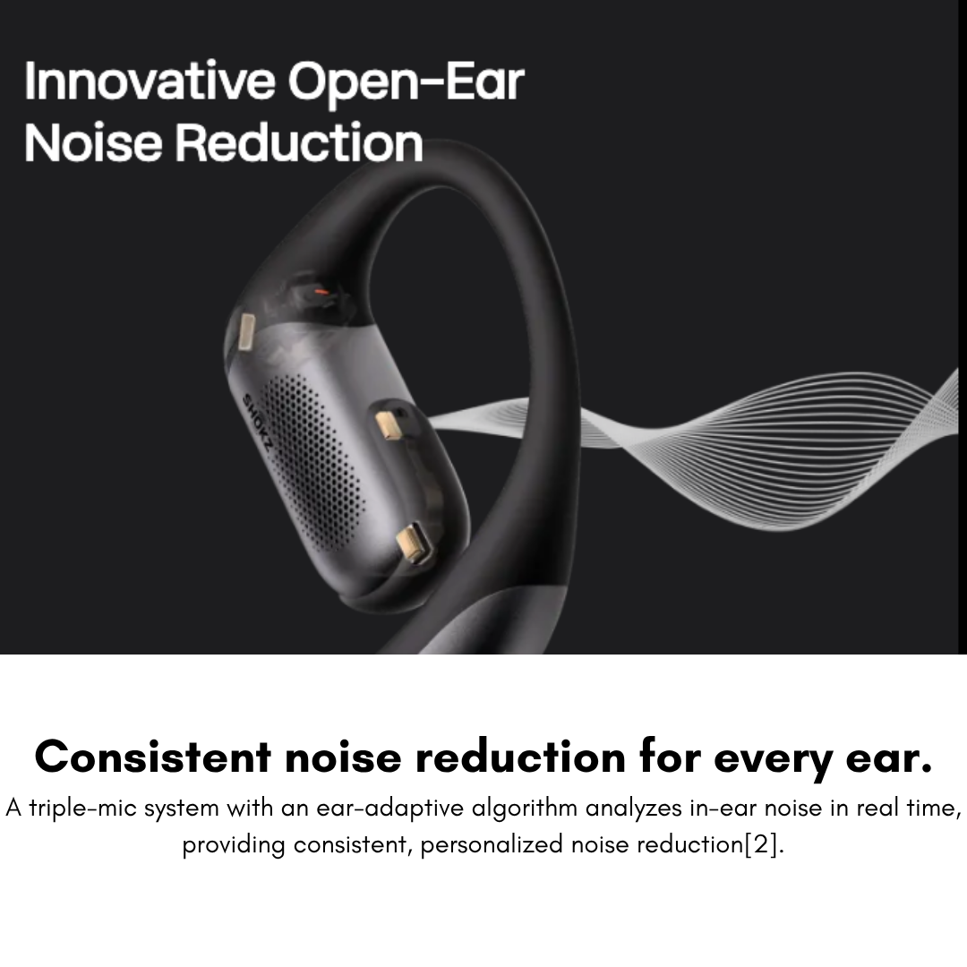 Shokz OpenFit Pro Open-Ear True Wireless Earbuds | Shokz SuperBoost™ & DirectPitch™ Tech | Dolby Atmos Optimized | IP55 Sweatproof | 50-Hour Battery Life | Noise Reduction | USB-C & Wireless Charging