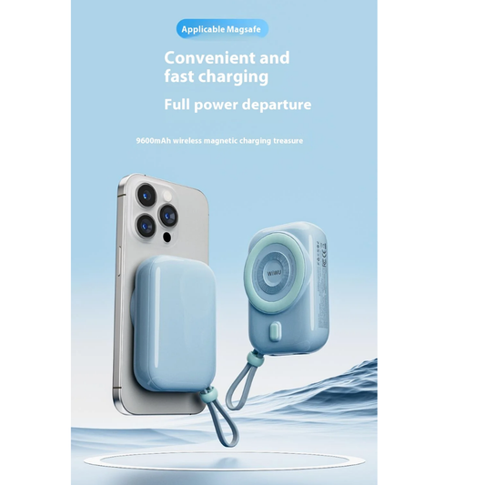 WIWU Wi-P041 9600mAh Magnetic Wireless Power Bank, CCC Certified
