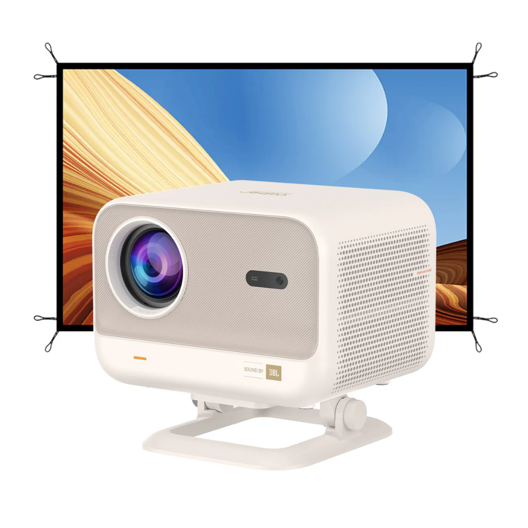 Yaber L2 Plus 1080P FHD Projector | 460 ISO Lumens, SOUND BY JBL, Auto Focus/Keystone, Licensed Netflix, Dual 5G WiFi