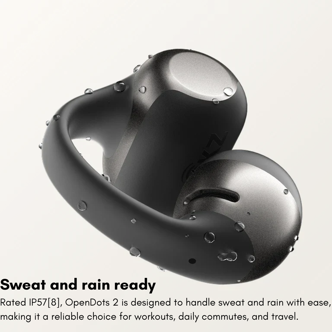 SHOKZ OpenDots 2 Open Ear Wireless Earbuds Bluetooth Dolby Audio Bass IP57 Sport Headphones Noise Canceling Earphone