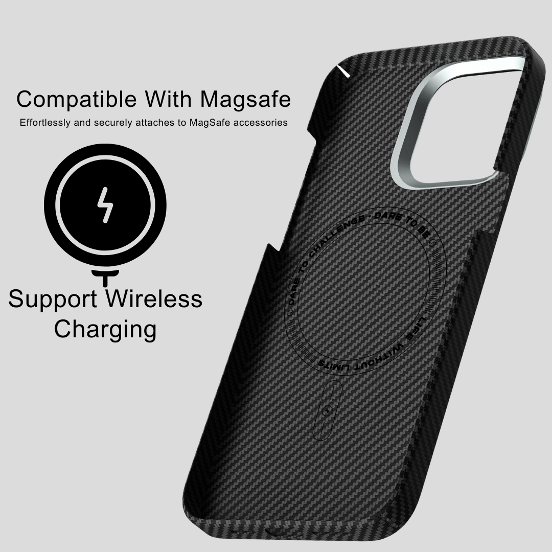 WiWU Space Mars Kevlar Case for IP15, Made from 600D & Fully compatible with MagSafe