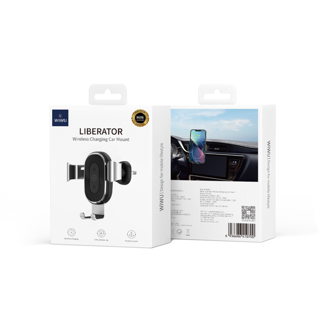 WIWU CH-310 LIBERATOR WIRELESS CHARGING CAR MOUNT MANUAL CLAMPING