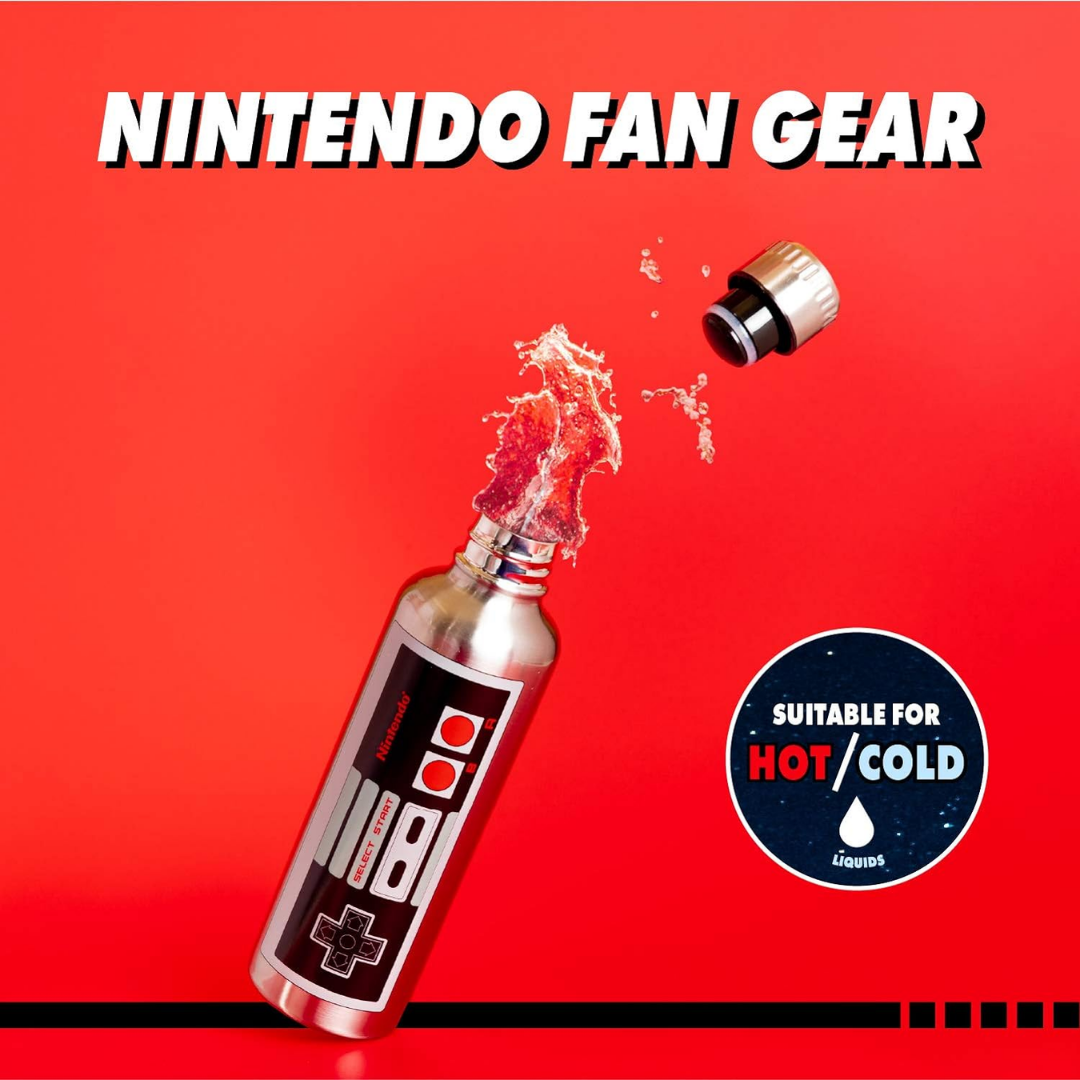 Paladone NES Metal Water Bottle (2021 New Collection)