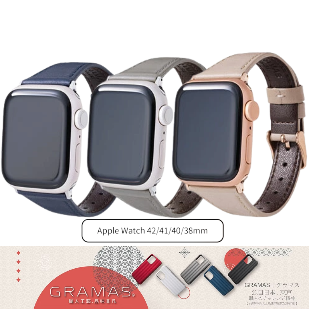 GRAMAS COLORS "Originate" Himeji Genuine Leather Watch Band (Fits 41mm/40mm/38mm)