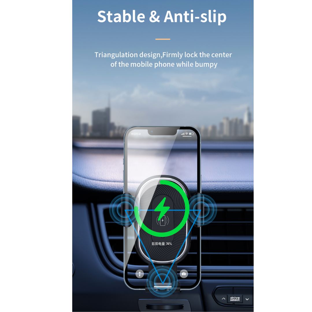 WIWU CH-310 LIBERATOR WIRELESS CHARGING CAR MOUNT MANUAL CLAMPING