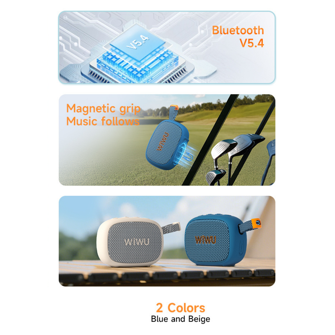 WiWU GO Fun speaker mounted magnetically to a bike
