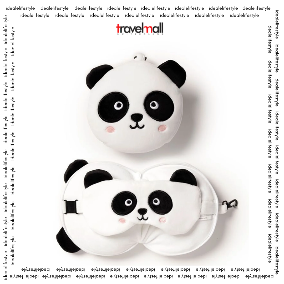 3D Panda Plush Travel Pillow and Eye Mask Set – Travelmall Official UK Design