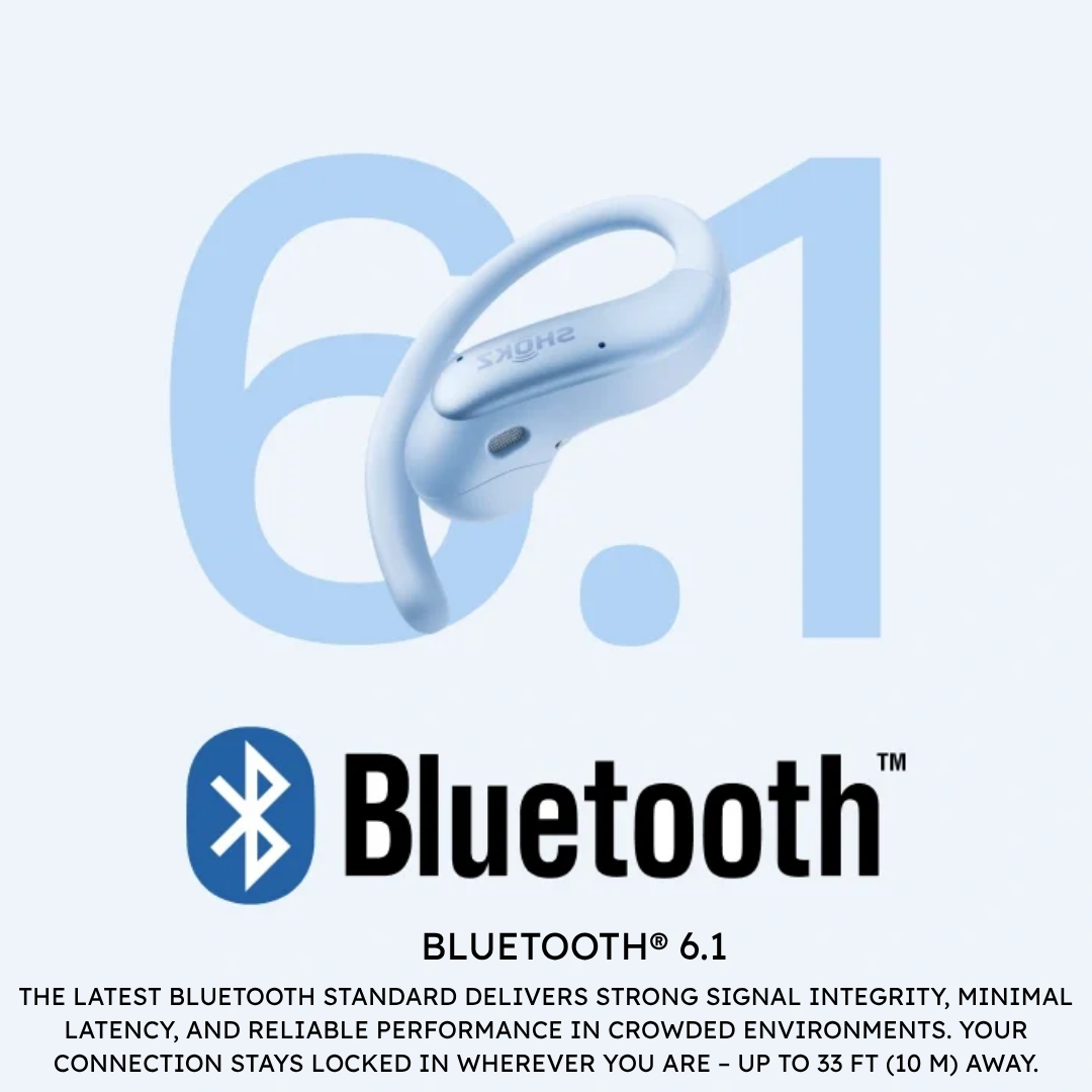 SHOKZ OpenFit Air 2 Open-Ear Bluetooth Headphones | 36H Battery | Quick Charge | IP55 | Bluetooth 6.1
