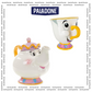 Paladone Beauty & The Beast Chip Mug and Mrs Potts Tea Infuser Set (Limited Edition)