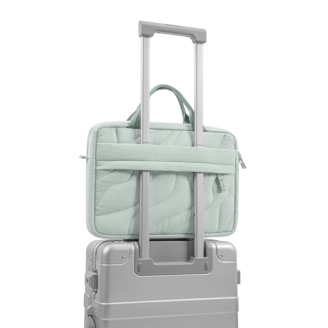 TOMTOC Terra A28 Puffy Laptop Sleeve Bag 13 14 16 Inch Lightweight Protective Carrying Case Soft Padded Waterproof Laptop Bag Travel Work