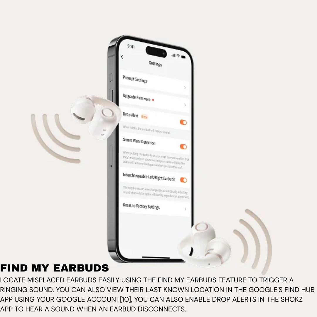 SHOKZ OpenDots 2 Open Ear Wireless Earbuds Bluetooth Dolby Audio Bass IP57 Sport Headphones Noise Canceling Earphone