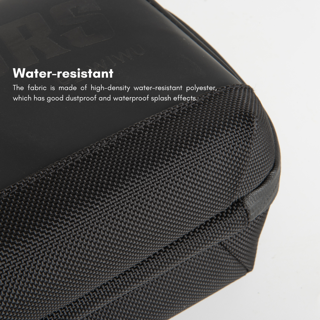 WiWU Warriors XPRO Tech Pouch 4L Electronics Organizer | Water-Resistant Vlog Camera Bag with YKK Aquaguard Zipper | 180° Clamshell Opening Travel Cable Pouch | Fits 7.9-inch Tablet, Power Bank, SD Cards