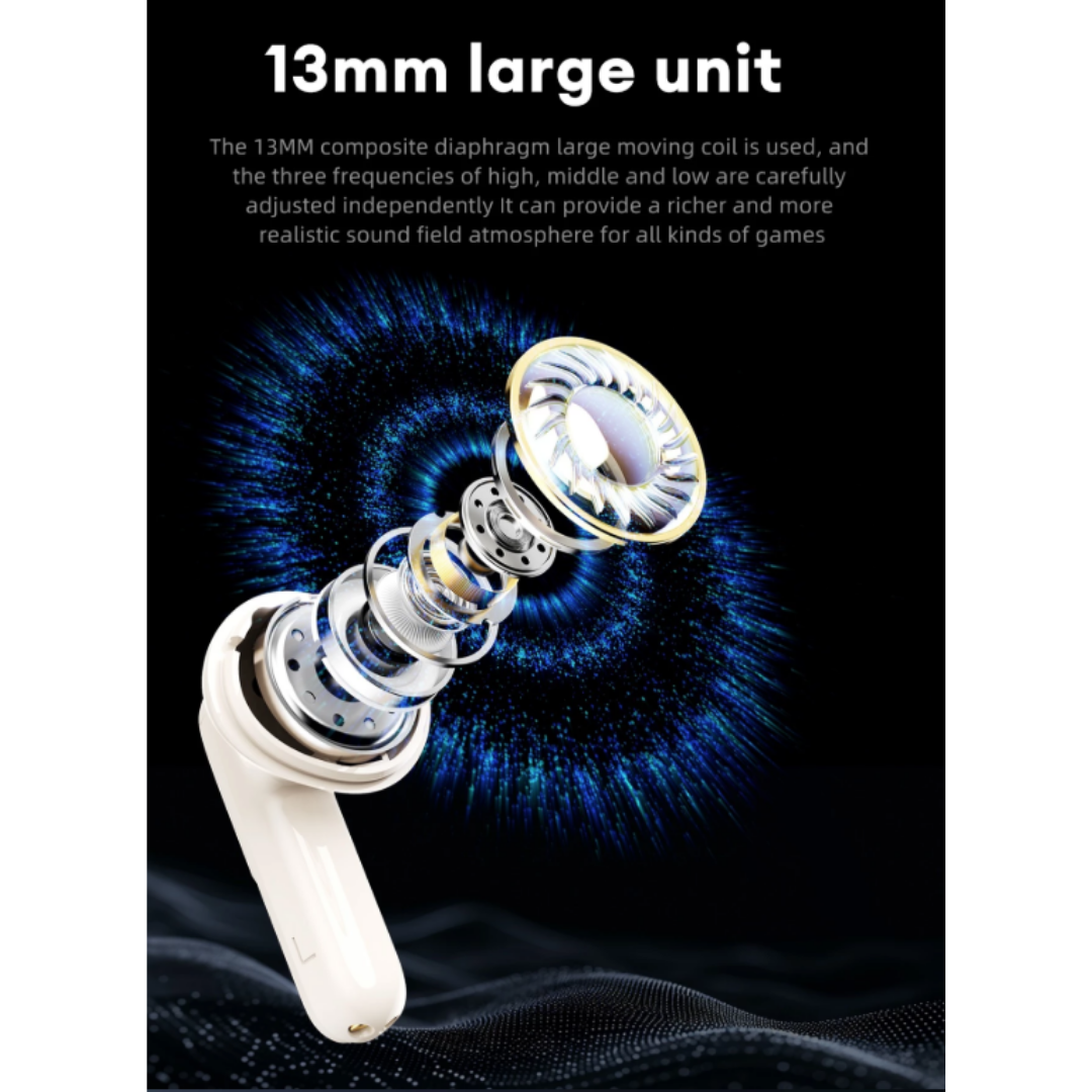 Transformers TF-T71 Bluetooth 5.4 Earphones | Hi-Fi 3D Stereo Sound | 24H Battery Life | Sport Waterproof Intelligent Touch Control Gaming TWS