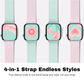 WiWU MAG DUO Magnetic Watch Band Reversible Dual Color Silicone Strap Compatible 38 40 41 42 44 45 46 49mm Ultra Wi-WB303