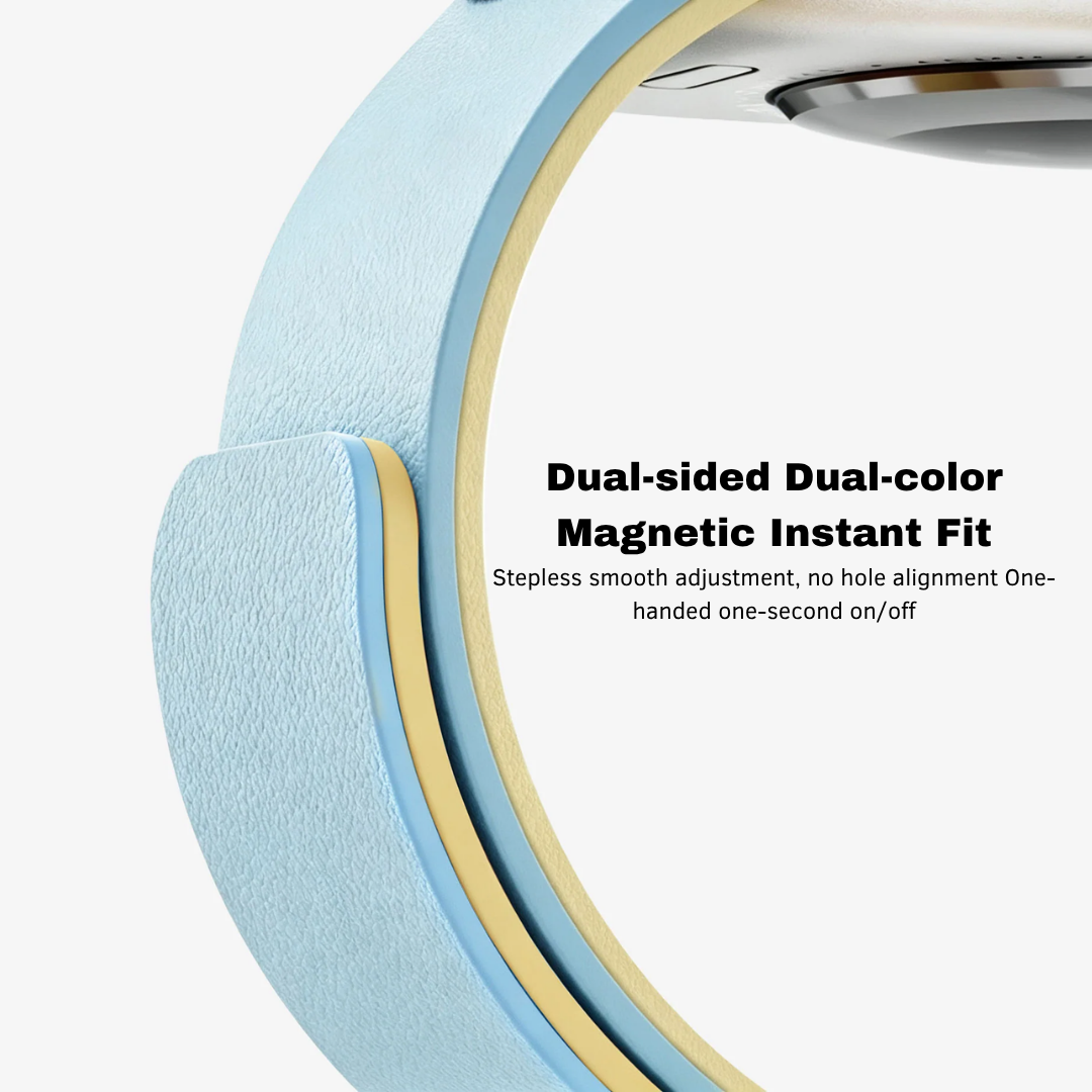 WiWU MAG DUO Magnetic Watch Band Reversible Dual Color Silicone Strap Compatible 38 40 41 42 44 45 46 49mm Ultra Wi-WB303