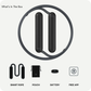 Particula GoJump Smart Jump Rope | Professional AI Fitness Skipping Rope | Precision 5-Jump/Sec Tracking | Bluetooth App & Apple Watch Support | Adjustable Length & Offline Memory - Shop Now!