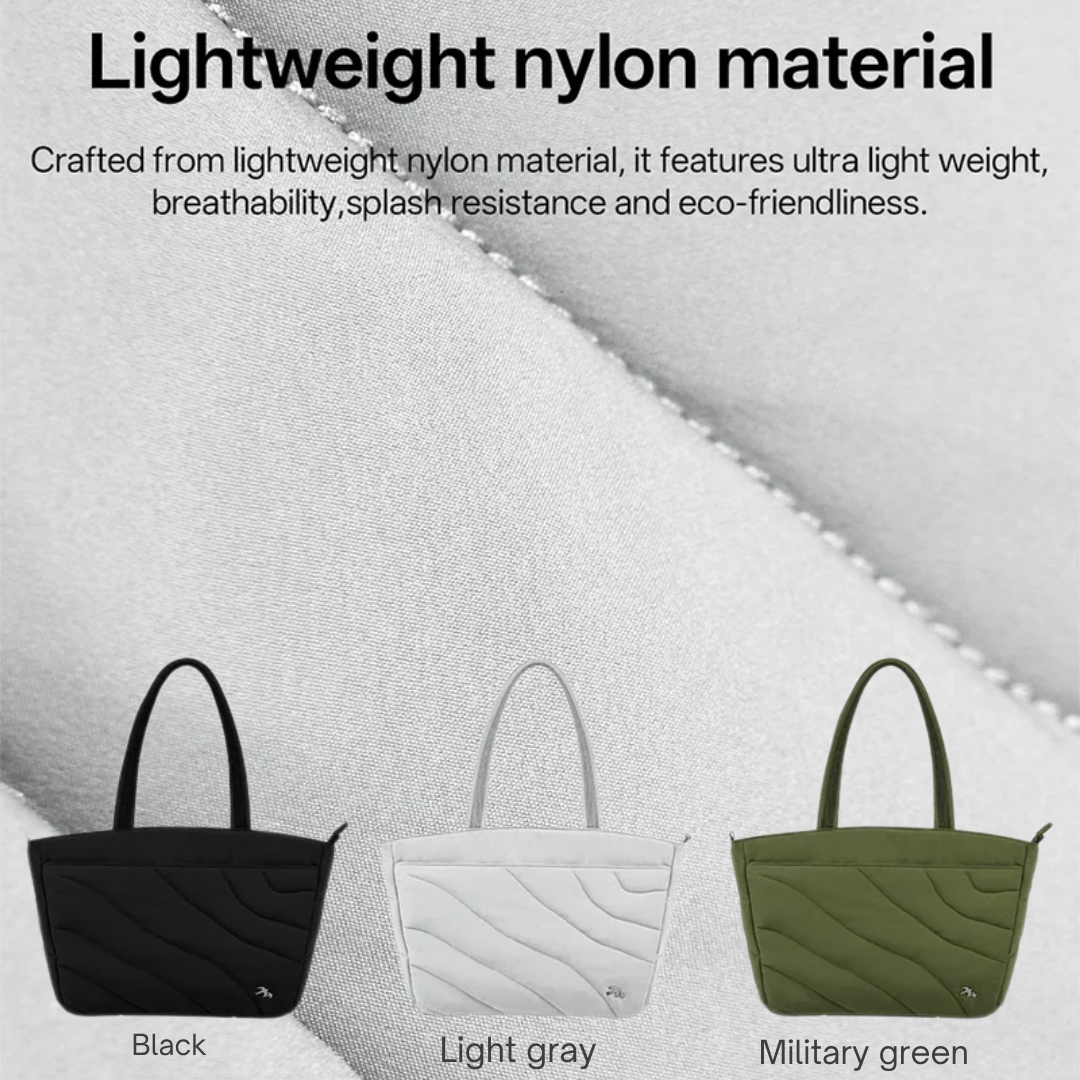 WiWU Terrace Tote Laptop Bag 14 16 Inch Waterproof Nylon Shoulder Bag Velvet Lining Large Capacity Handbag Briefcase Women