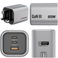 Verbatim GCF65 65W GaN Charger | 3-Port USB-C PD 3.0 & USB-A QC 3.0 | Ultra-Compact Foldable UK Plug | PPS Super Fast Charging for Laptops, Tablets & Smartphones - Buy Now!
