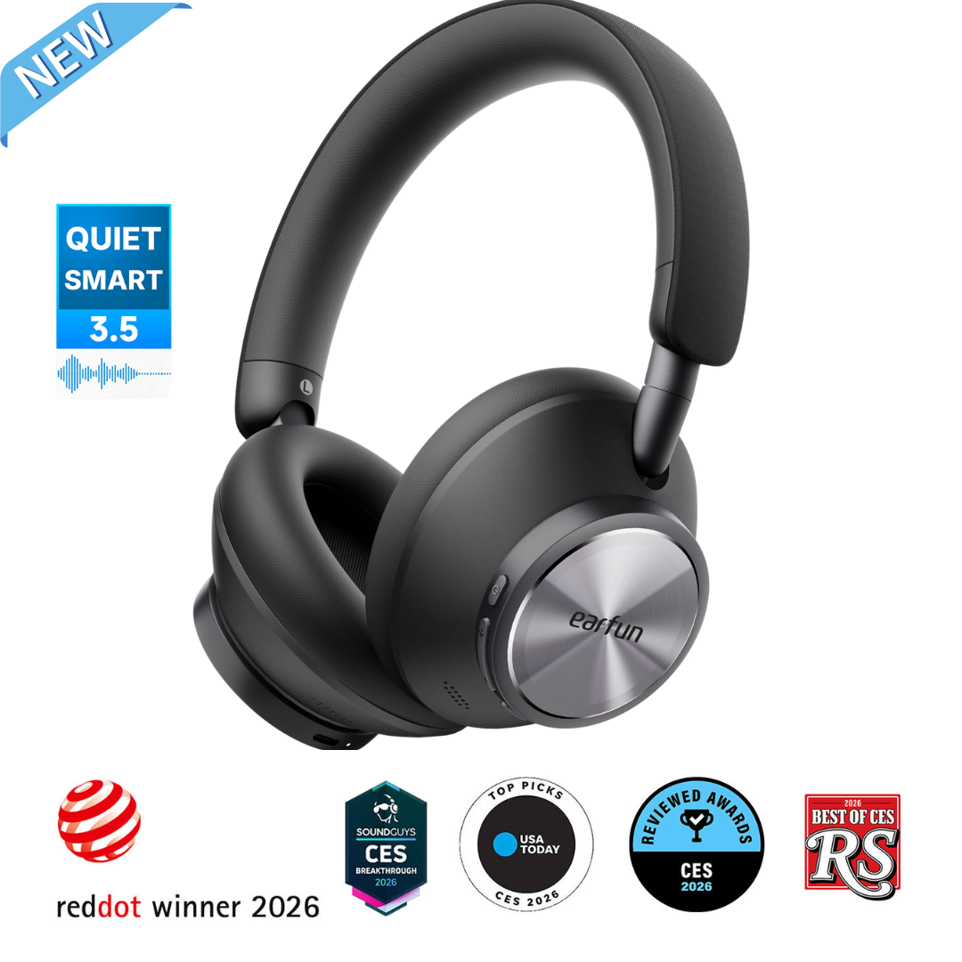 EarFun Wave Pro X Flagship Dual-Coaxial Wireless ANC Headphones | LDAC, aptX™ Lossless & 90-Hour Battery