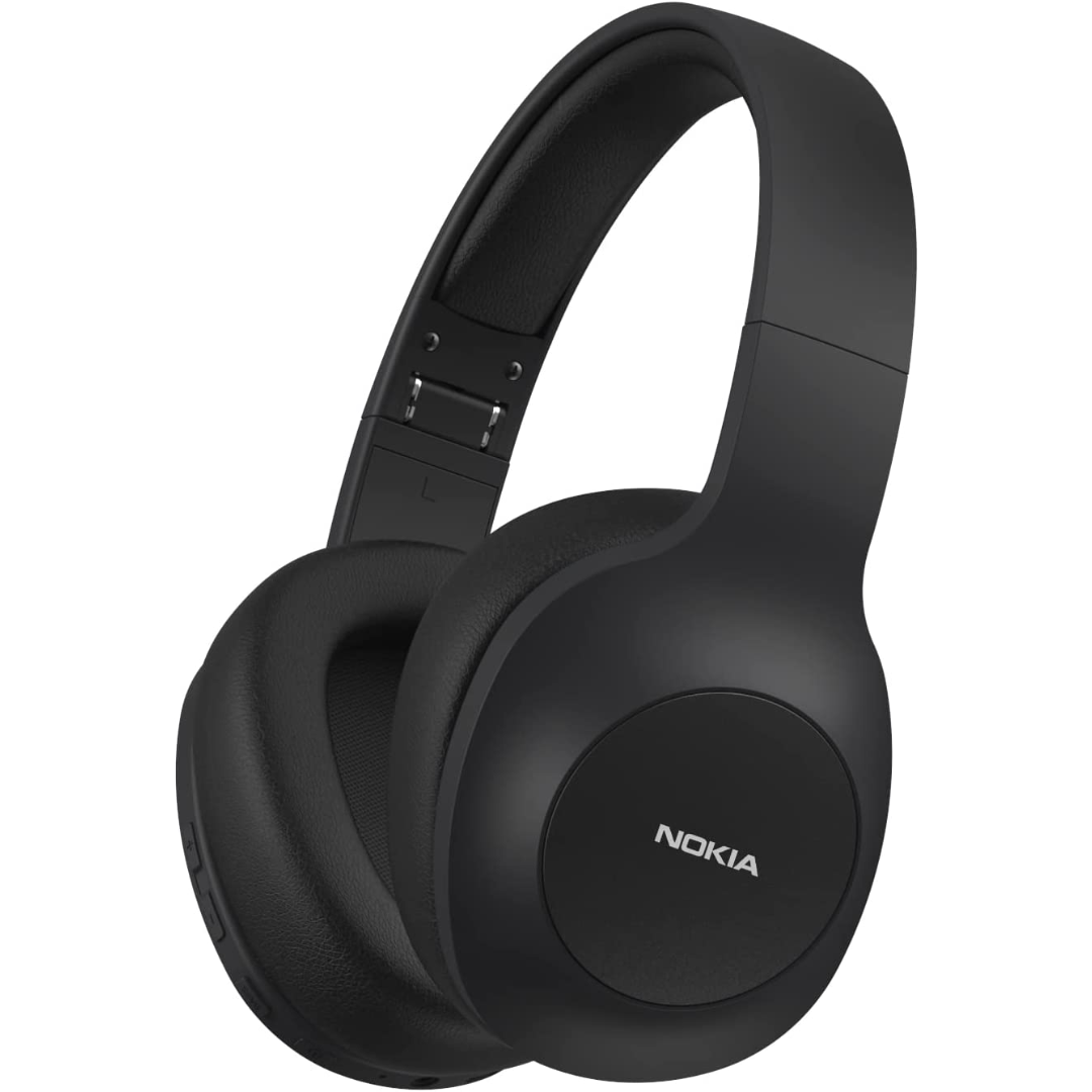 Nokia E1200 Wireless Headphones, Bluetooth 5.0, Headset, Built-in  Microphone, Wireless, 0.1 inch (3.5 mm), AUX Wired, Up to 40 Hours of  Continuous