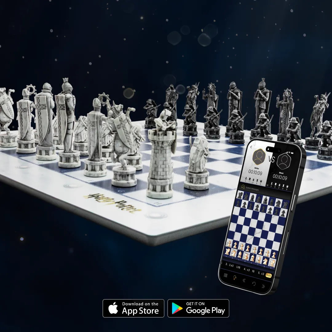 Official Harry Potter GoChess Wizard Mini Smart Electronic Chess Board | Film-Authentic Wizard's Chess Design | AI Light Coaching & 32 Difficulty Levels | Connects to Chess.com & Lichess - Shop Now!