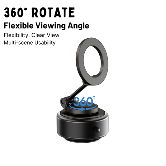 WiWU Octopus Wi-CH056 magnetic phone holder featuring electric vacuum suction and 360° rotation, offering seamless, adjustable viewing angles for effortless hands-free smartphone use.