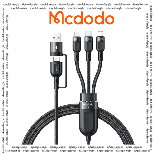 MCDODO CA-8800 2 in 3 100W USB-A/C to Lightning+Micro+Type-C Super Fast Charging Data Cable 1.2m (PD, SCP, FCP, VOOC, QC2.0, QC3.0)