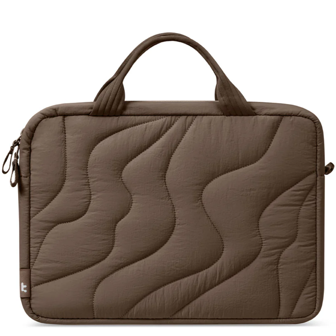 TOMTOC Terra A28 Puffy Laptop Sleeve Bag 13 14 16 Inch Lightweight Protective Carrying Case Soft Padded Waterproof Laptop Bag Travel Work