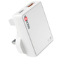 SKROSS Slim UK Charger 30W GaN Fast Charger Dual Port USB C PD Type A Ultra Thin Wall Adapter Behind Furniture Socket