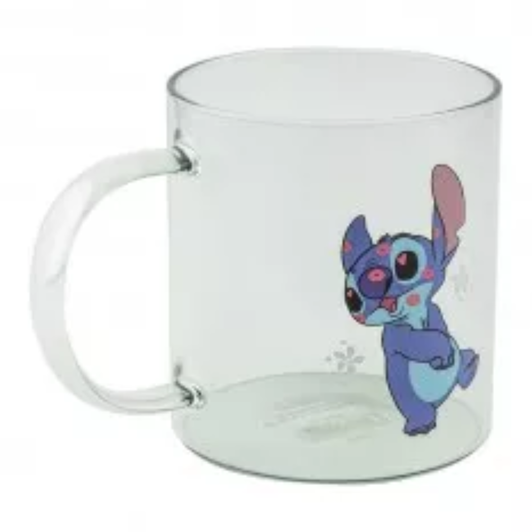 Official Disney Stitch Glass Mug | 300ml Premium Clear Coffee & Tea Cup | Colorful Experiment 626 Graphics | Paladone Licensed Disney Lilo & Stitch Collectible Gift - Shop Now!