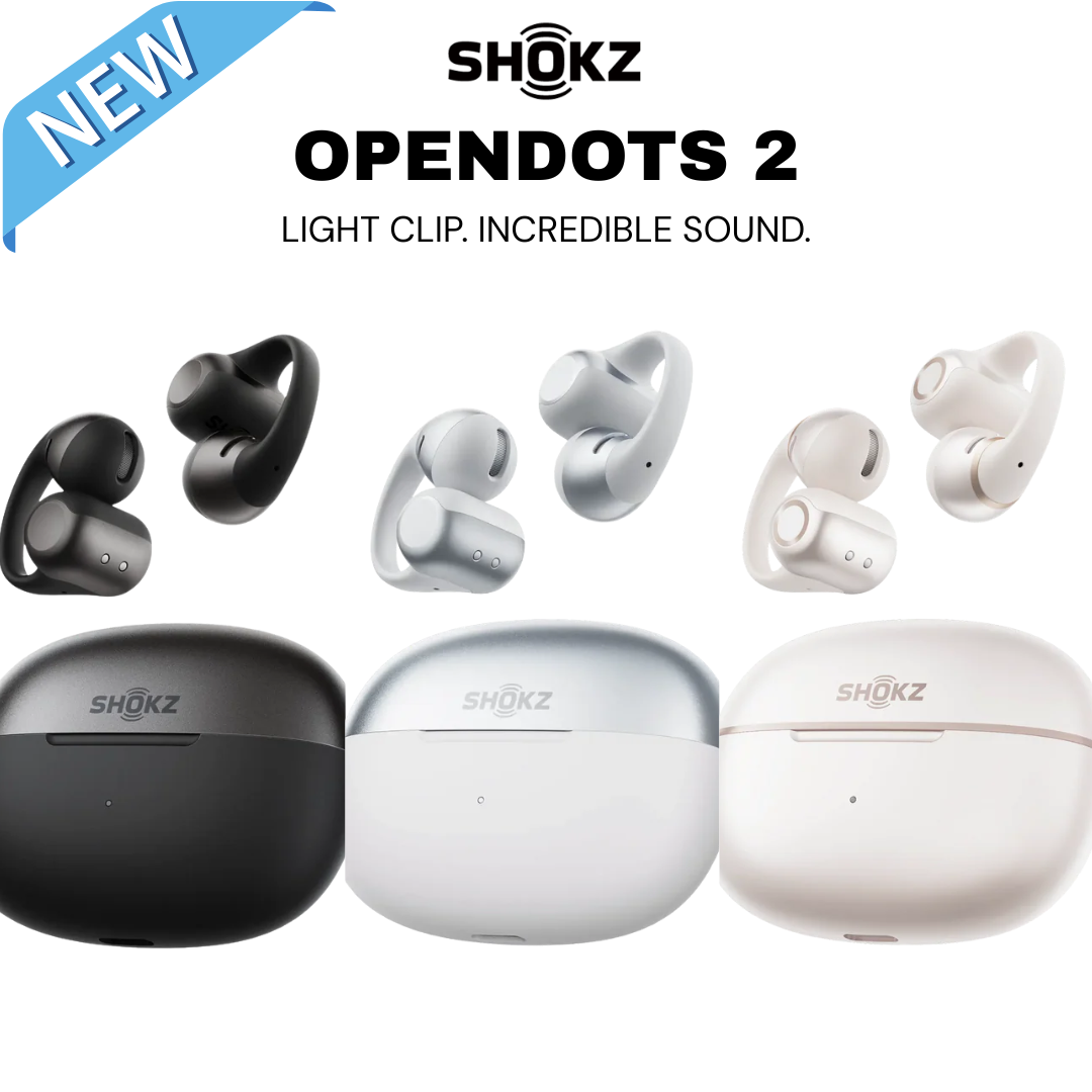 SHOKZ OpenDots 2 Open Ear Wireless Earbuds Bluetooth Dolby Audio Bass IP57 Sport Headphones Noise Canceling Earphone