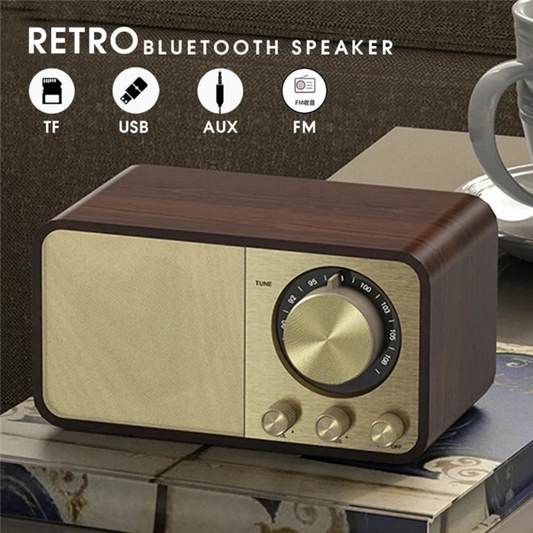 ONEDER JY-66 Retro Wooden Bluetooth Speaker