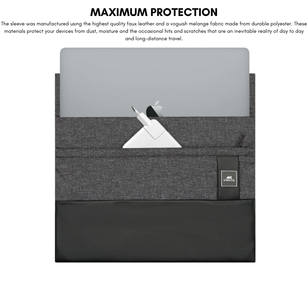 RIVACASE LANTAU 8805 melange MacBook Pro 16 and Ultrabook sleeve 15.6"