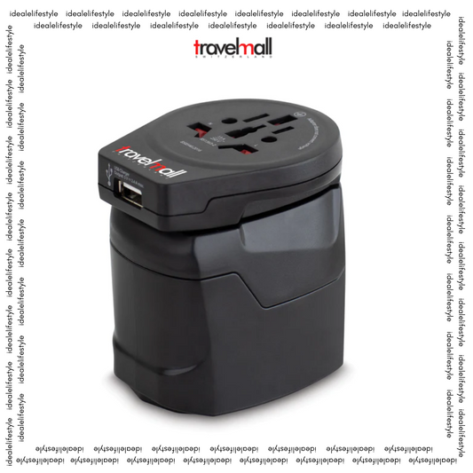 Travelmall 3-Poles Worldwide Travel Adaptor