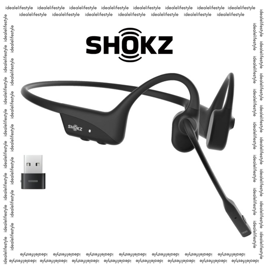 SHOKZ OpenComm2 UC Wireless Bone Conduction Headsets with USB-A/USB-C Adapter