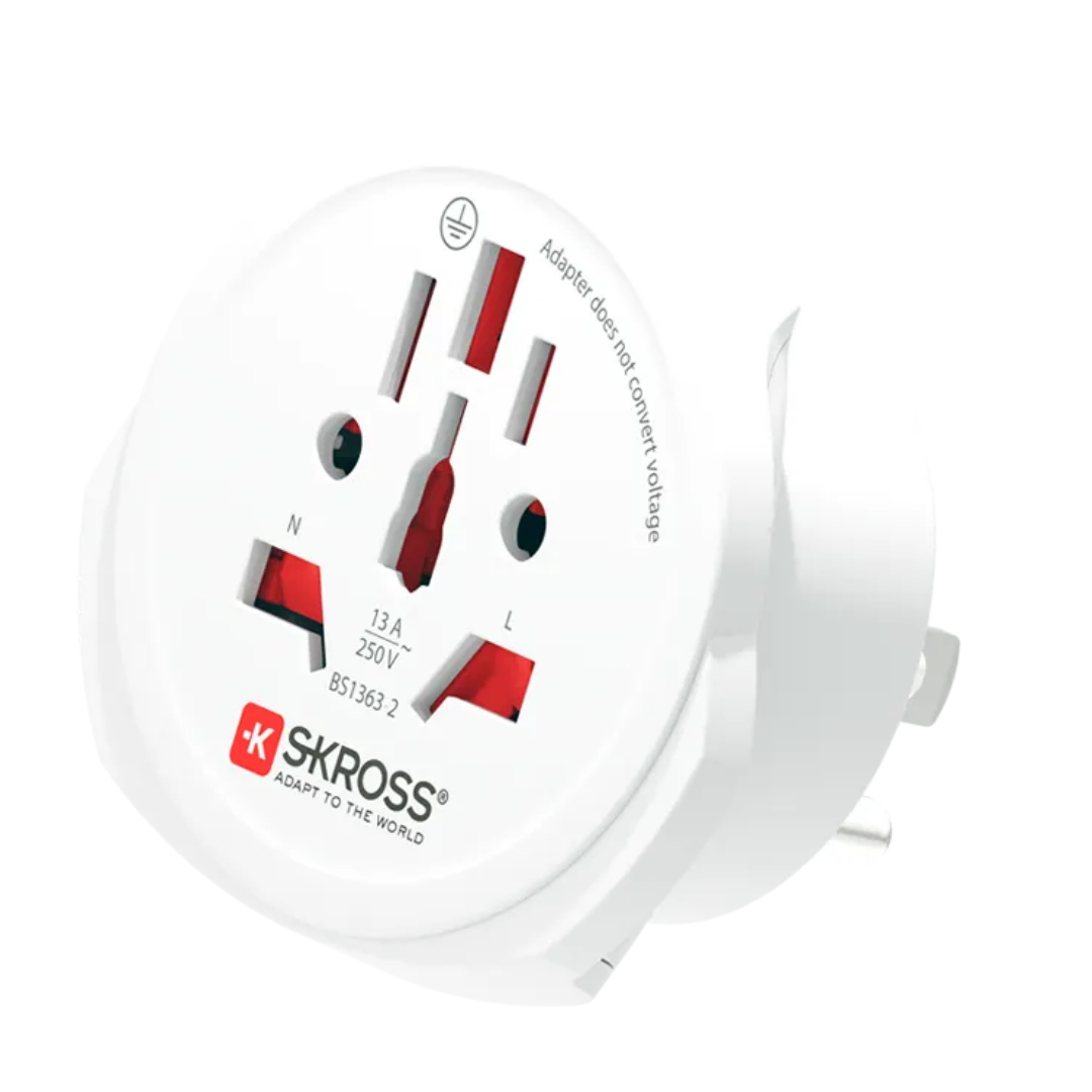 SKROSS World to USA Travel Adapter (15A / 3750W Max) | Universal Plug for USA, Canada & Mexico