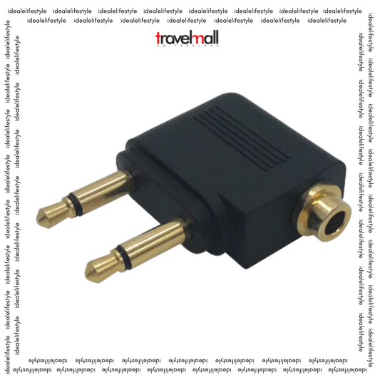Travelmall Dual 3.5mm Airplane Headphone Adapter