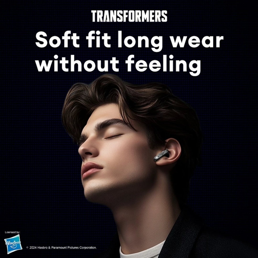 Transformers TF-T71 Bluetooth 5.4 Earphones | Hi-Fi 3D Stereo Sound | 24H Battery Life | Sport Waterproof Intelligent Touch Control Gaming TWS