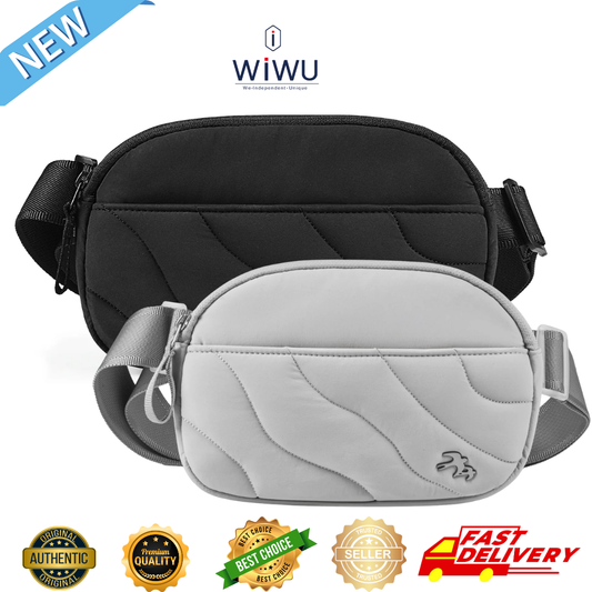 WiWU Terrace Sling Bag Waterproof Chest Bag Casual Crossbody Travel Shoulder Bag with Adjustable Strap YKK Zipper Unisex