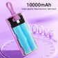 WIWU Wi-P015 10000mAh Candy Power Bank Portable Phone Battery Charger with Charging Cable