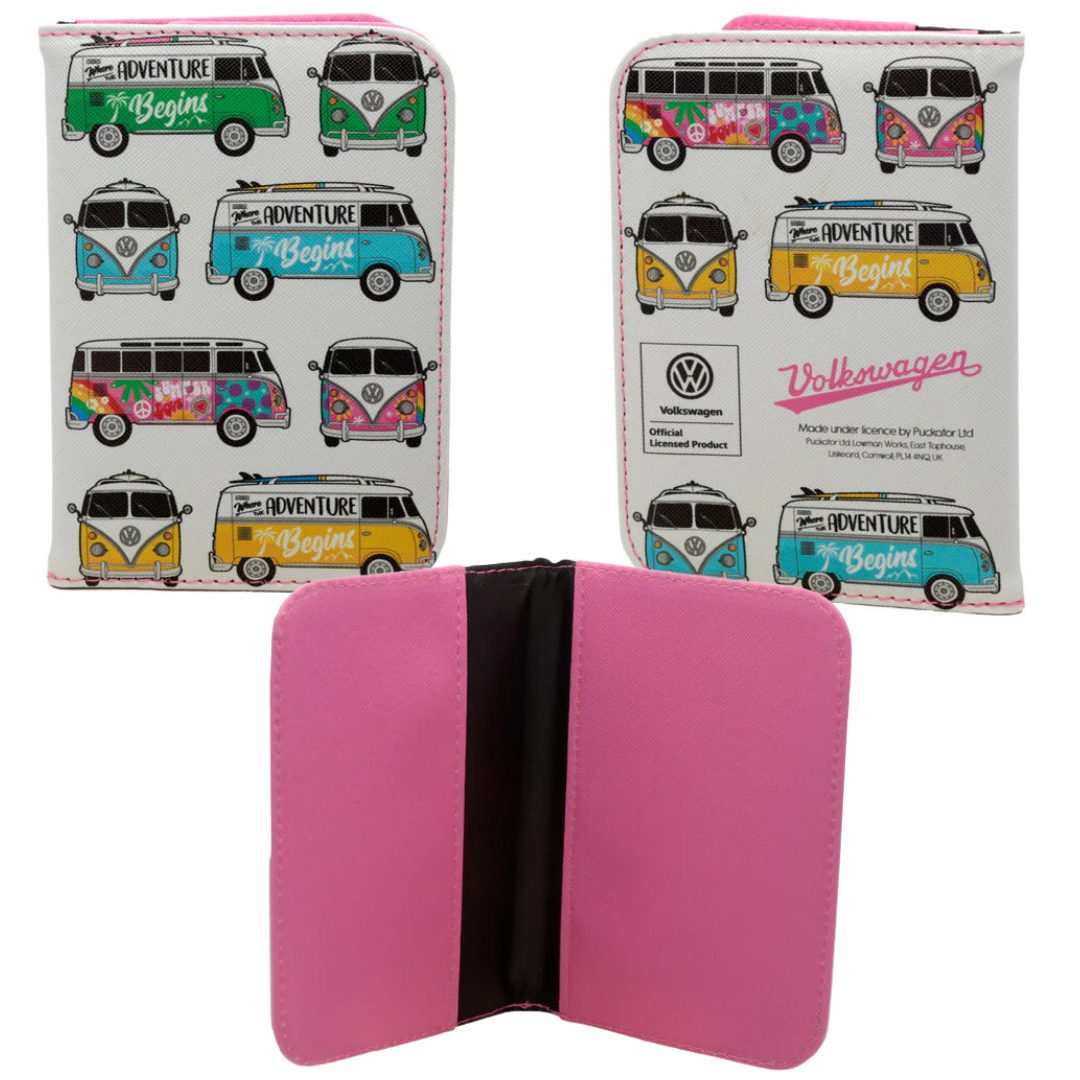 Travelmall Volkswagen VW T1 Camper Bus Passport Cover & Luggage Tag Set