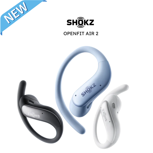 SHOKZ OpenFit Air 2 Open-Ear Bluetooth Headphones | 36H Battery | Quick Charge | IP55 | Bluetooth 6.1